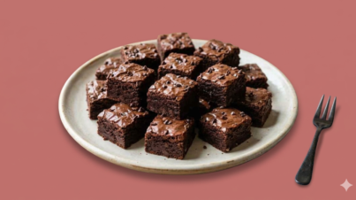 bite size mini fudgy brownies